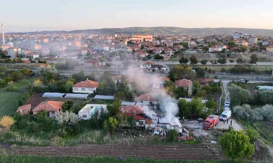 Kırıkkale’de müstakil evde yangın