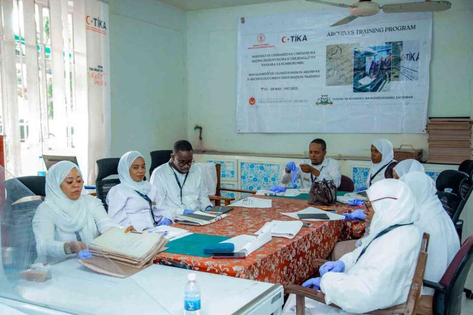 TİKA’dan Zanzibar’a teknik arşivcilik eğitimi