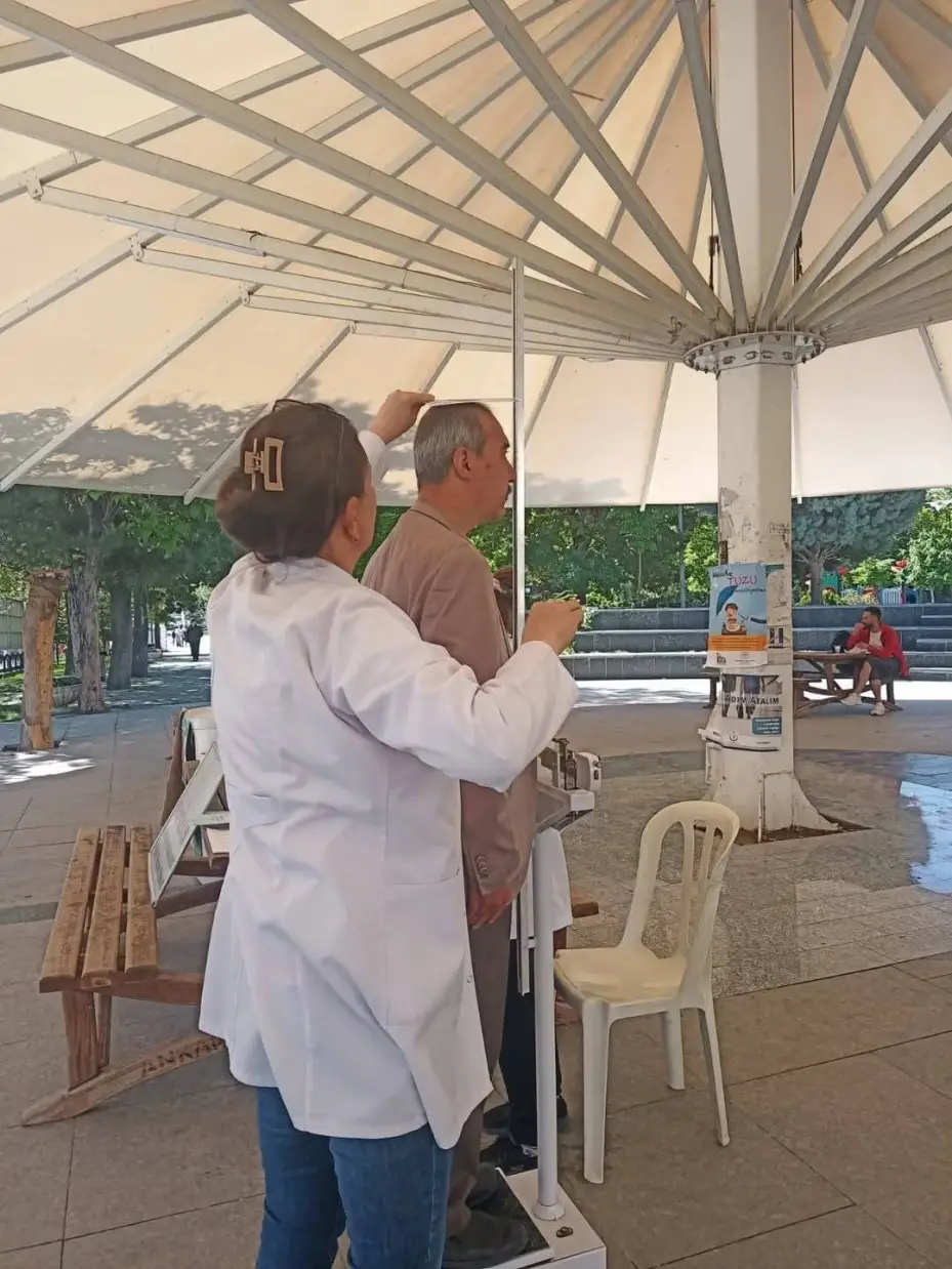 Beypazarı’nda "İdeal Kilonu Öğren, Sağlıklı Yaşa" kampanyasına yoğun katılım
