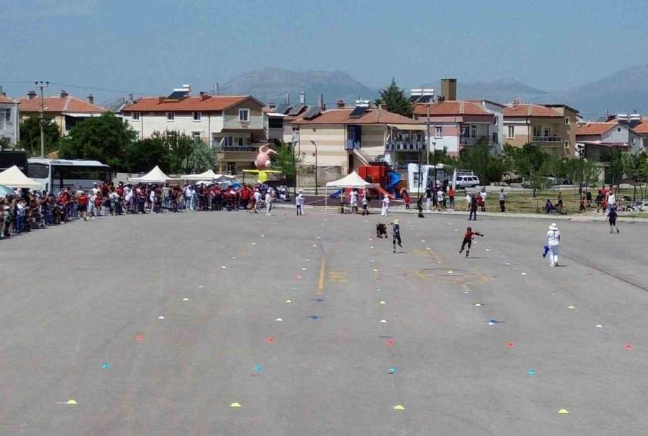 Karaman’da tekerlekli paten heyecanı başladı