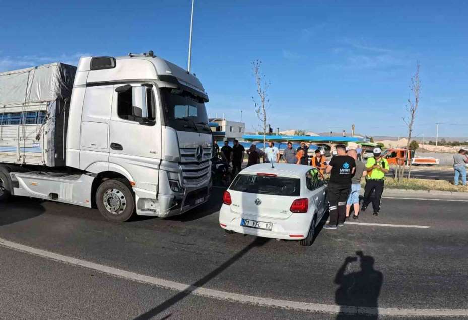 Kadın sürücü önce ağlayıp şoka girdi, sonra kedisine su verdi