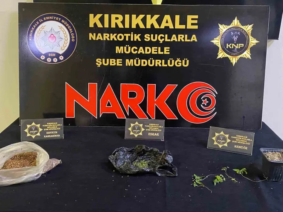Kırıkkale’de uyuşturucu operasyonu: 2 tutuklama