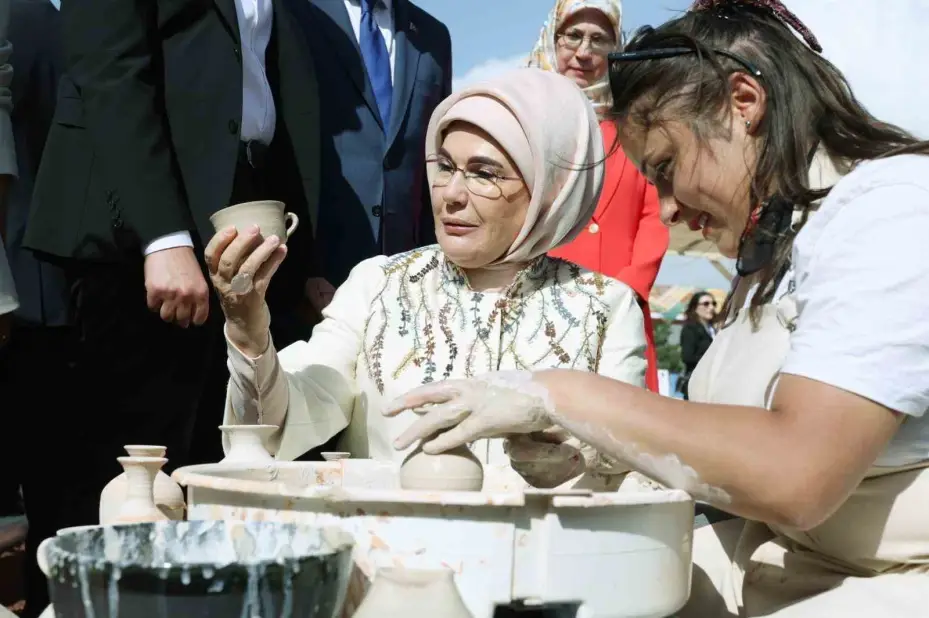 Emine Erdoğan "Anadoludakiler Kapadokya Pazarı" açılış programında konuştu