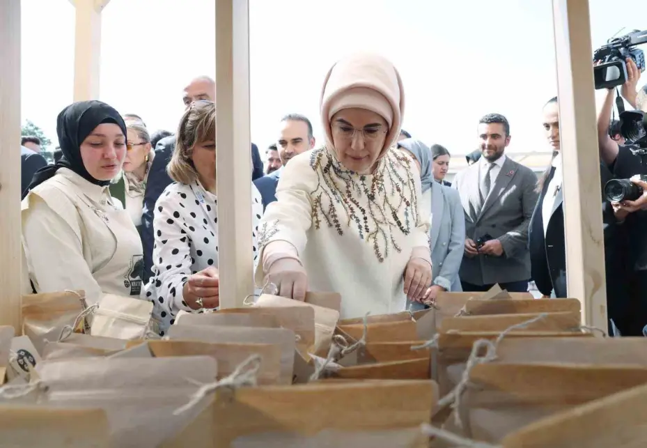 Emine Erdoğan "Anadoludakiler Kapadokya Pazarı" açılış programında konuştu
