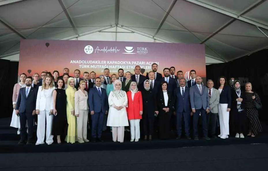 Emine Erdoğan "Anadoludakiler Kapadokya Pazarı" açılış programında konuştu