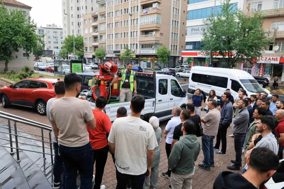 Talas Belediyesi’nden biyosidal eğitimine uzman desteği