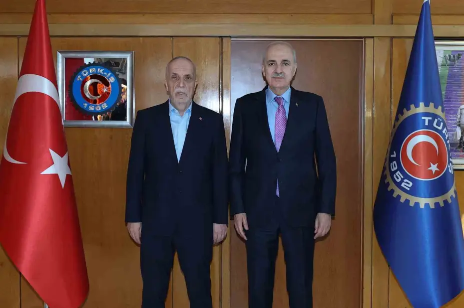 TBMM Başkanı Kurtulmuş, TÜRK-İŞ’i ziyaret etti