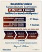 Bakan Işıkhan: "Emeklilerimizin bayram ikramiyesi ödemeleri 31 Mayıs ile 4 Haziran arasında yatırılacak"