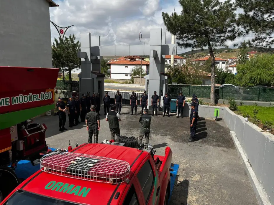 Jandarma Komutanlığı personeline yangın eğitimi verildi