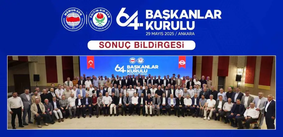 Eğitim-Bir-Sen 64. Başkanlar Kurulu Toplantısı Sonuç Bildirgesi yayımlandı