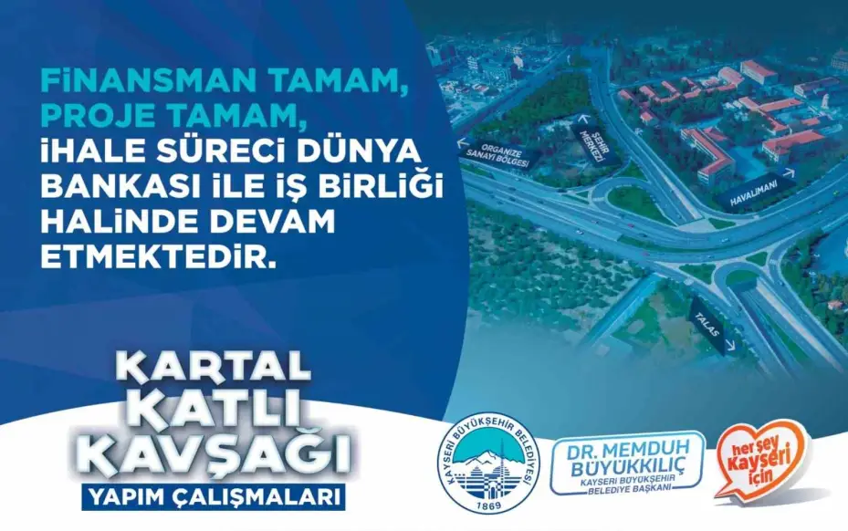 Başkan Büyükkılıç, Kartal Kavşağı Projesi’ni kamuoyuna tanıtıyor