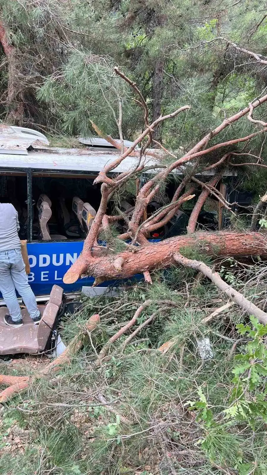 Mihalgazi-  Eskişehir yolunda midibüs şarampole uçtu: 28 yaralı