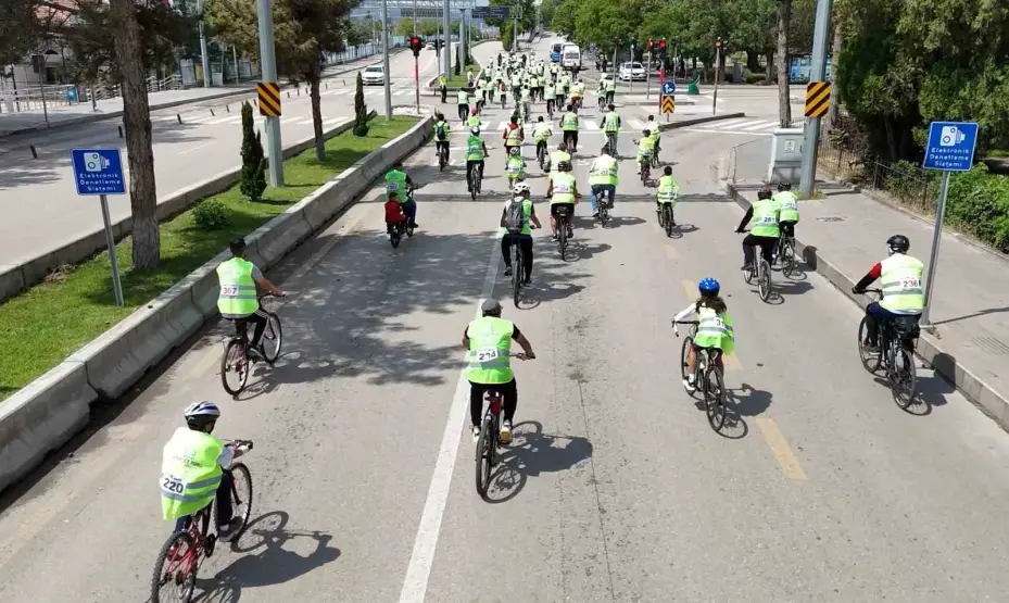 Kırıkkale’de sağlıklı yaşam için pedal çevirdiler