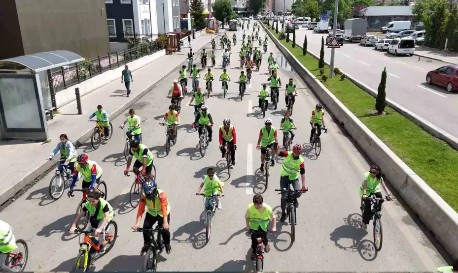 Kırıkkale’de sağlıklı yaşam için pedal çevirdiler