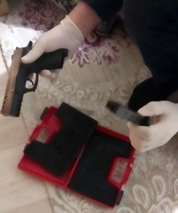 Aksaray’da magandaların evinden cephanelik çıktı