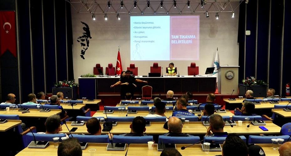 Büyükşehir personeline iş sağlığı ve güvenliği semineri düzenlendi
