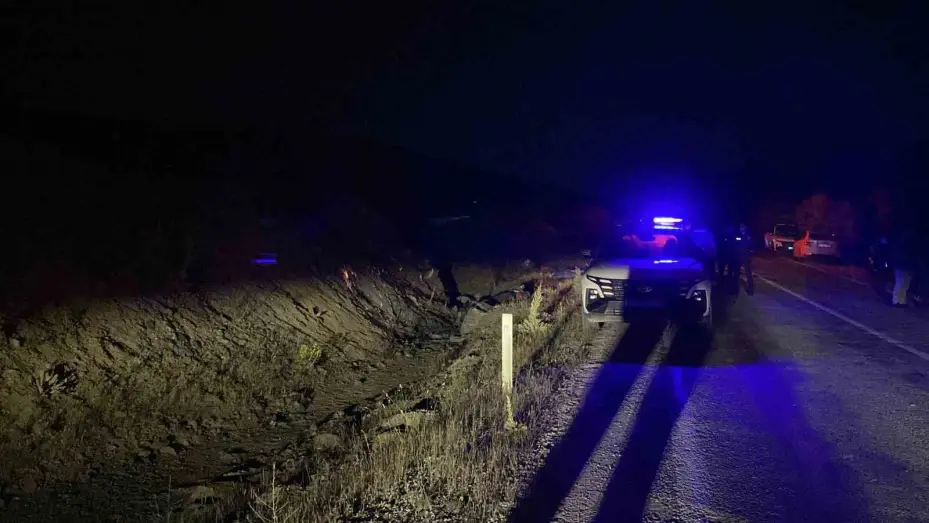 Konya’da motosiklet şarampole devrildi: 1 ölü, 1 yaralı