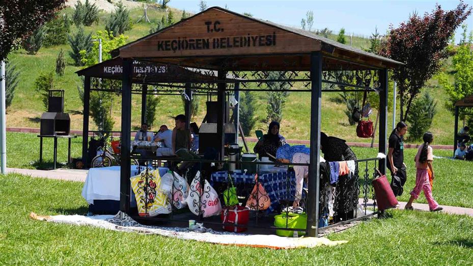 Keçiören’de bayram boyunca mesire alanlarına yoğun ilgi