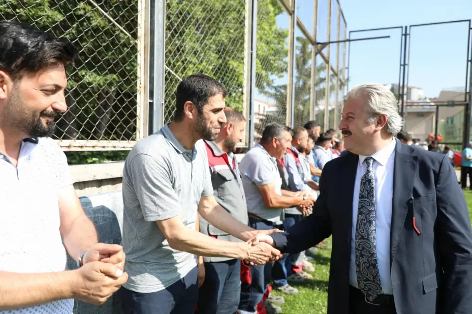 Başkan Palancıoğlu; personel ile bayramlaştı
