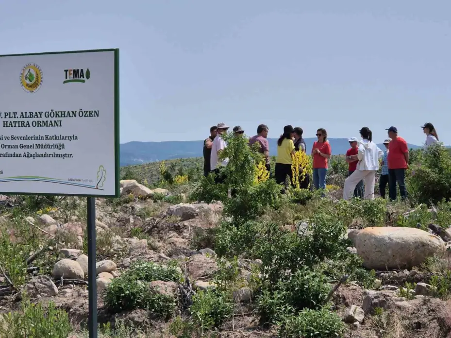 Eskişehirli şehidin hatırası Kümbet’teki ormanda yaşayacak