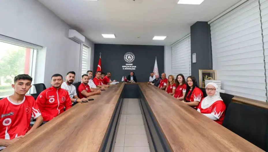 Şampiyon sporculardanKabakcı’ya ziyaret