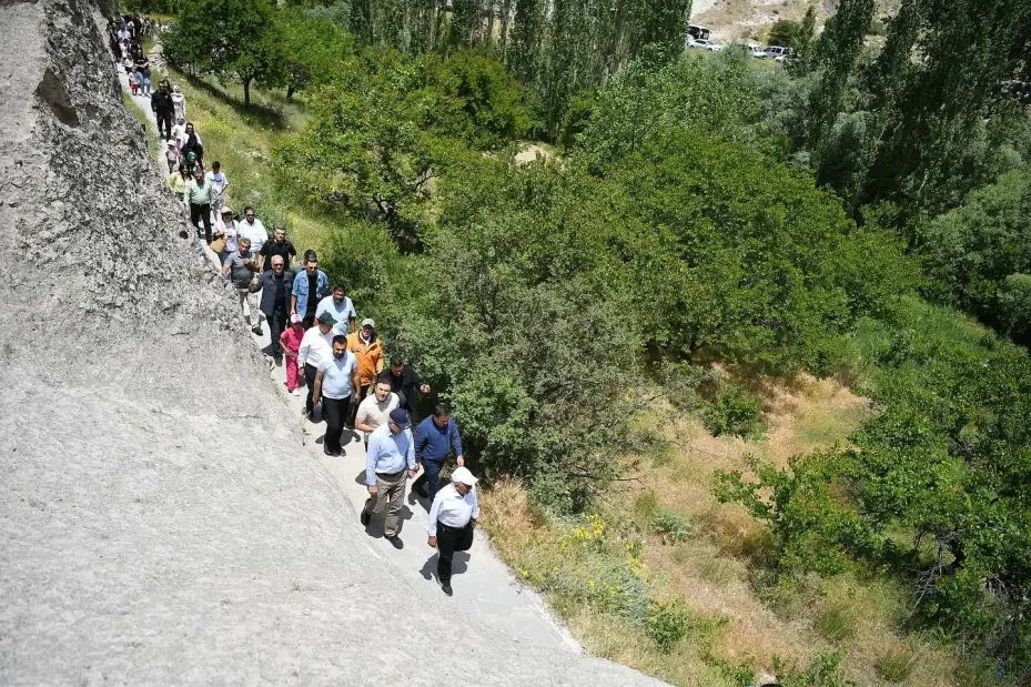 Kayseri protokolü Soğanlı Vadisi’nde buluştu
