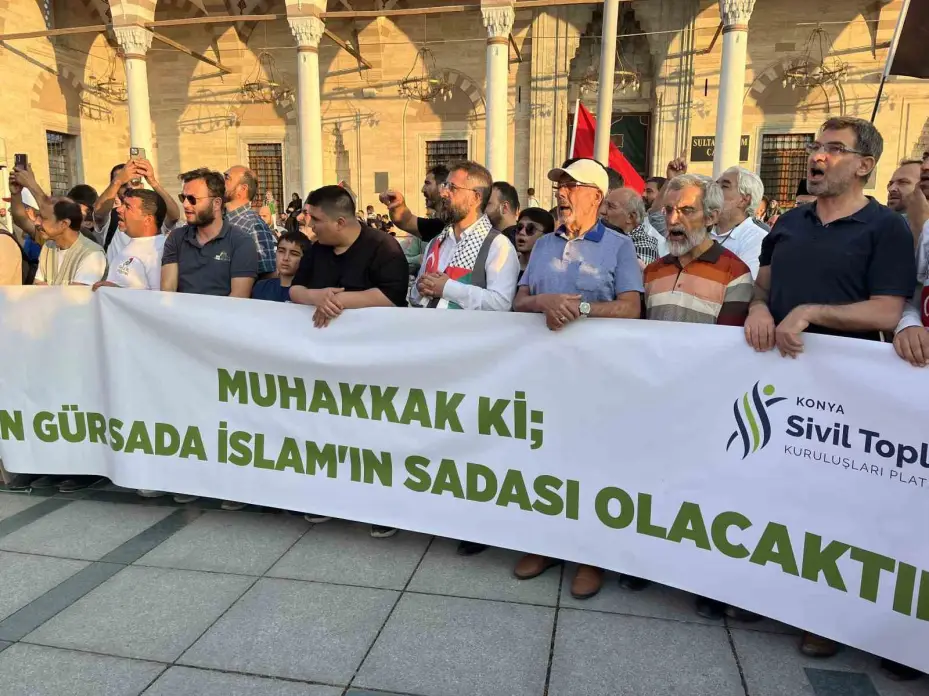 Konya’da "Gazze İçin Küresel Vicdan Yürüyüşü"