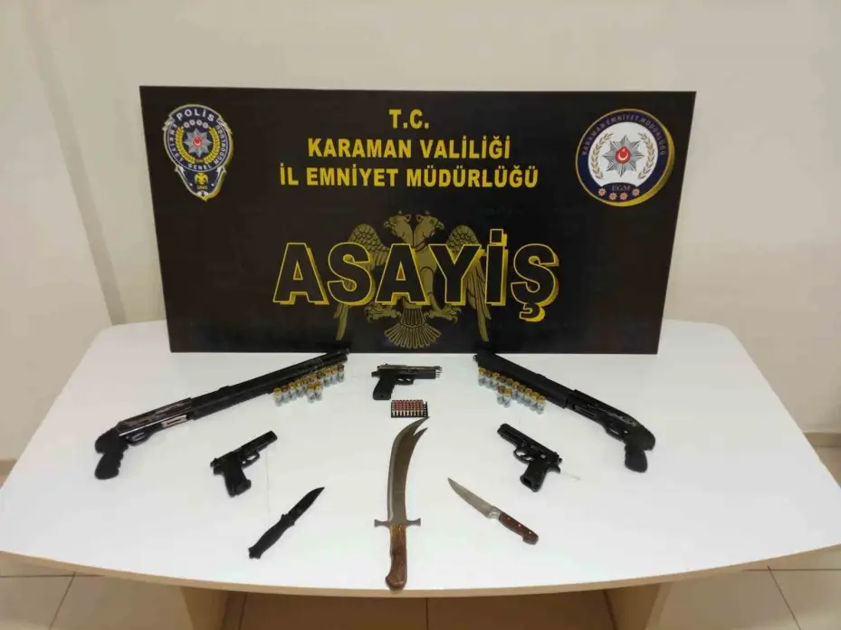 Karaman’da 6 bin 74 adet uyuşturucu hap ele geçirildi