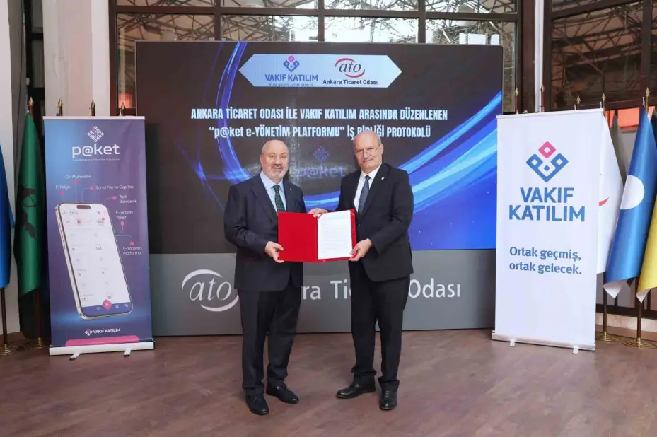 ATO İle Vakıf Katılım arasında "p@ket e-Yönetim Platformu" için işbirliği protokolü imzalandı