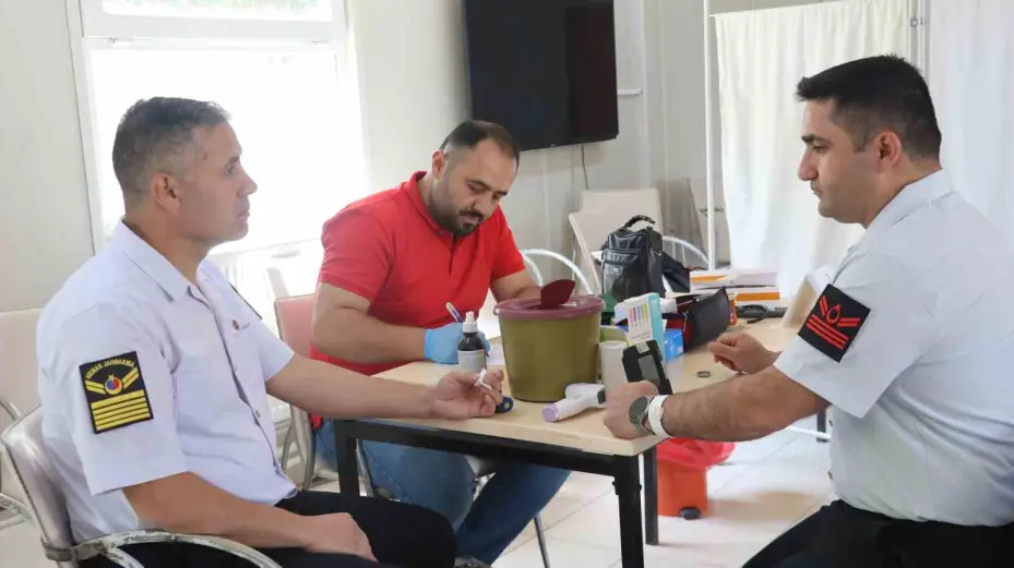 Yozgat’ta Jandarma personeli kan bağışında bulundu