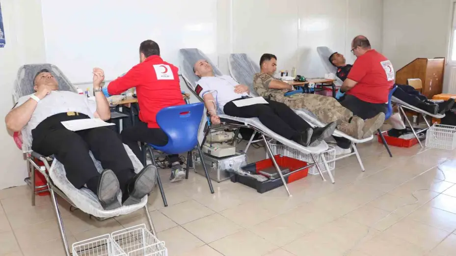 Yozgat’ta Jandarma personeli kan bağışında bulundu