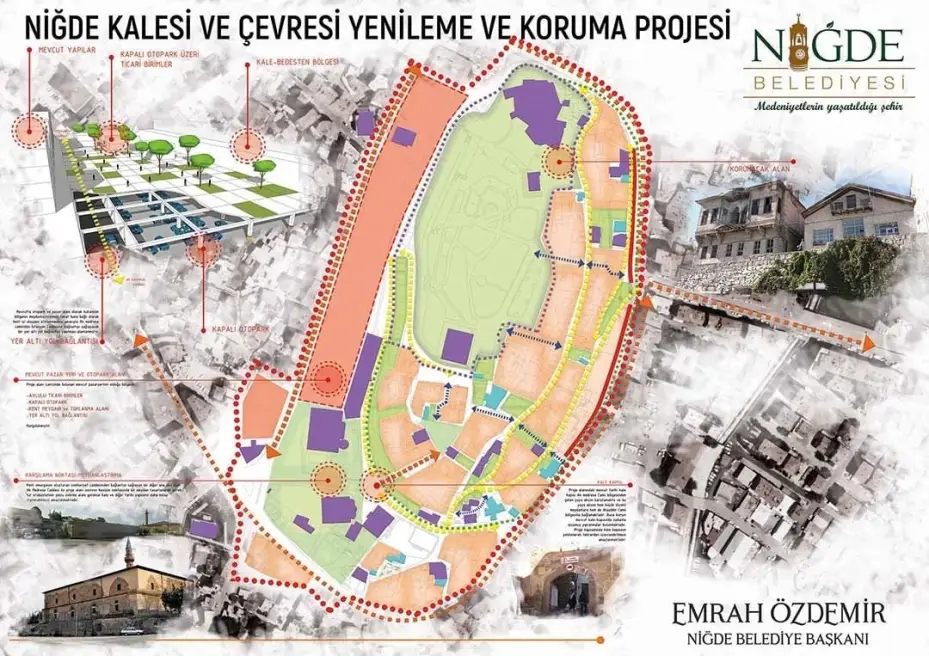 Başkan Özdemir, Niğde Kalesi ve Eski Sanayi Projesi’ndeki son durumu paylaştı