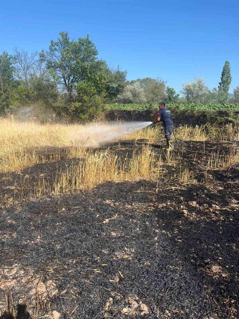 Yozgat’ta 20 dönüm ekili alan kül oldu