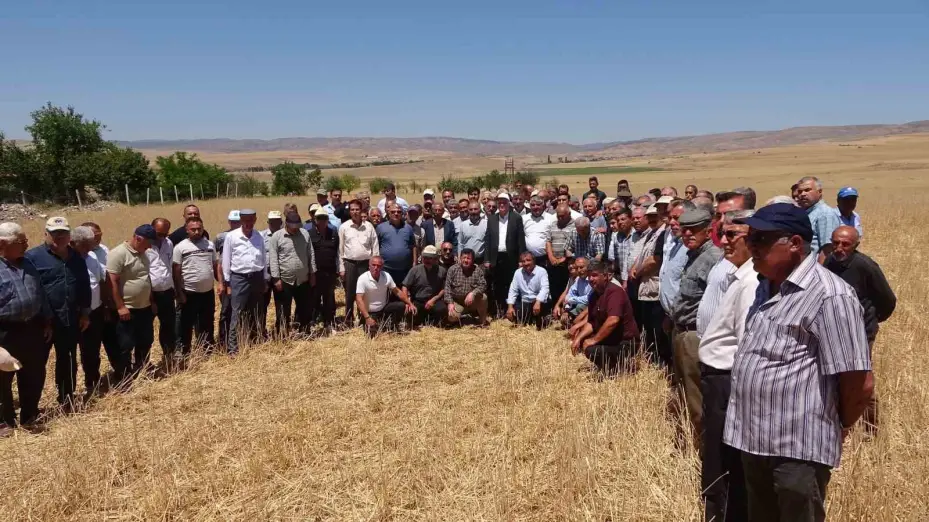 TZOB Başkanı, dolu sonrası zarar gören tarlaları inceledi