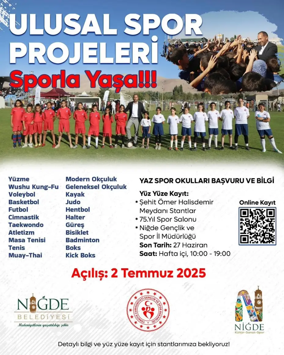 Niğde’de gençler spora doyacak