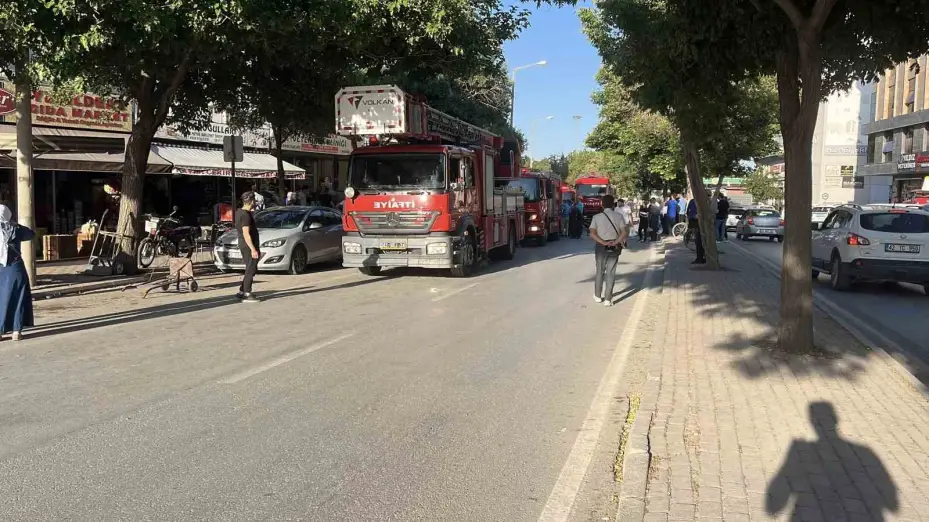Konya’da iş yerindeki yangın korkuttu