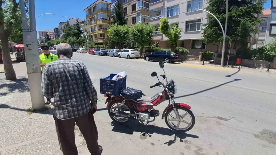 Karaman’da çaldığı motosikletle kaza yapan şahıs yaralandı