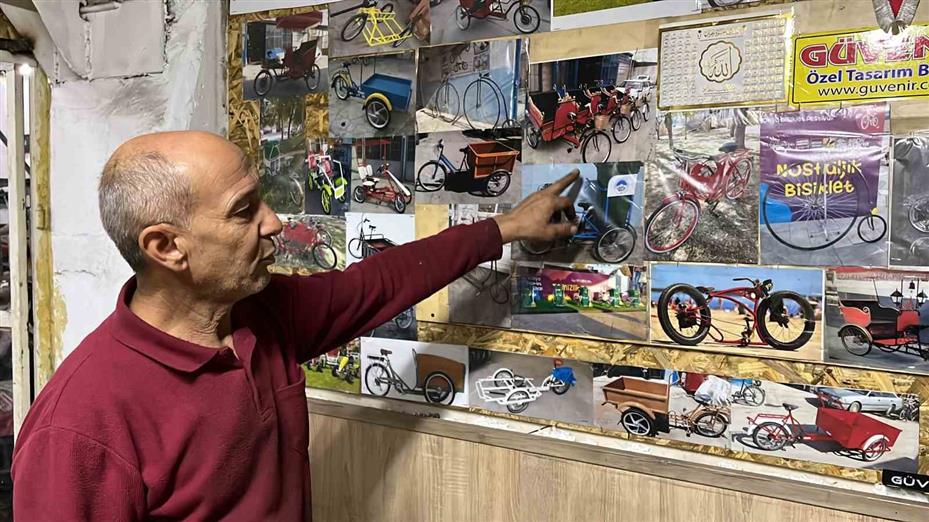 Bisikletleri sanat eserine çeviriyor