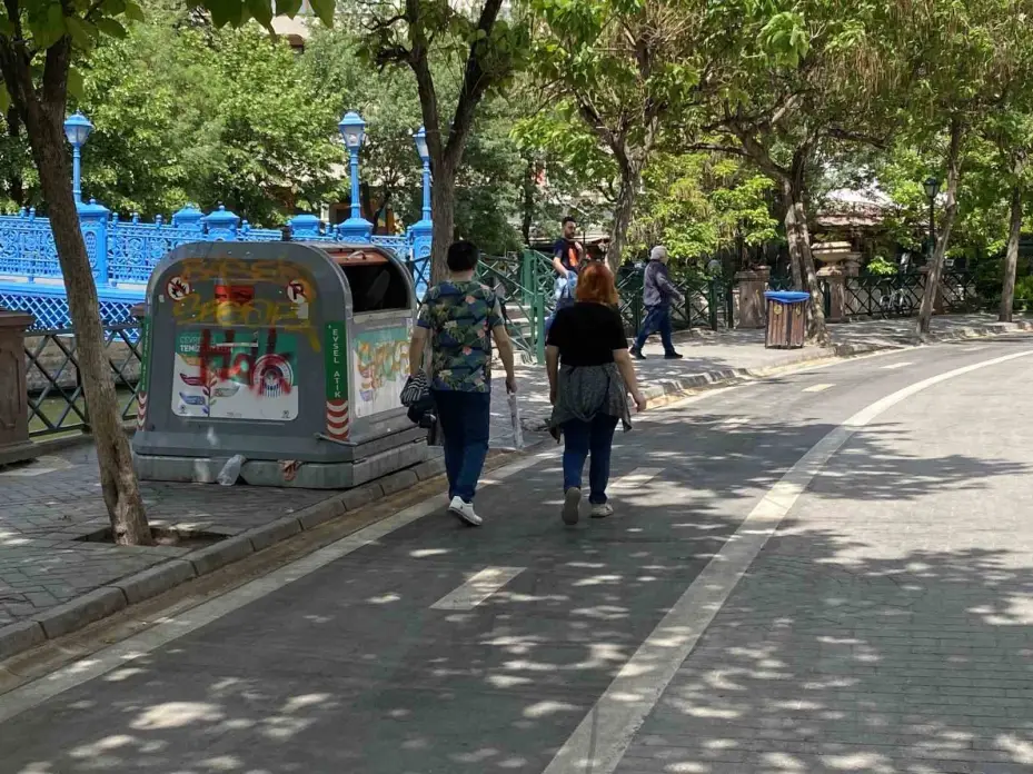 Bisiklet yolunda tam alışamadık