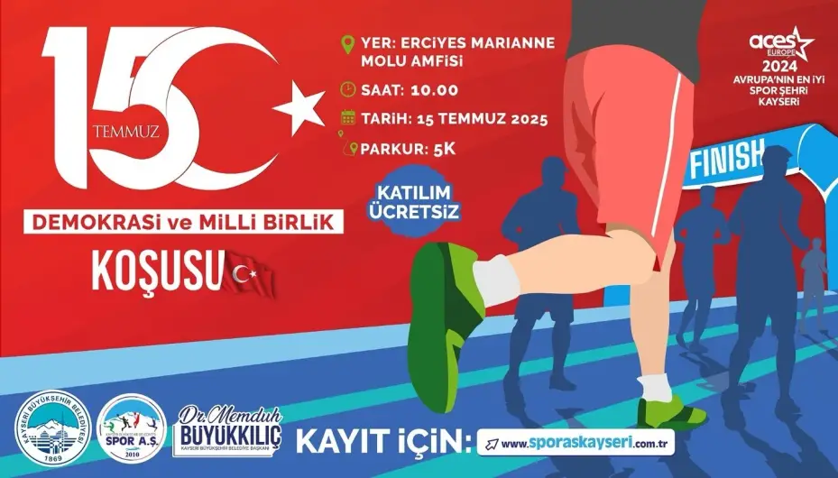 Büyükşehir Spor AŞ’den demokrasi içim anlamlı koşu
