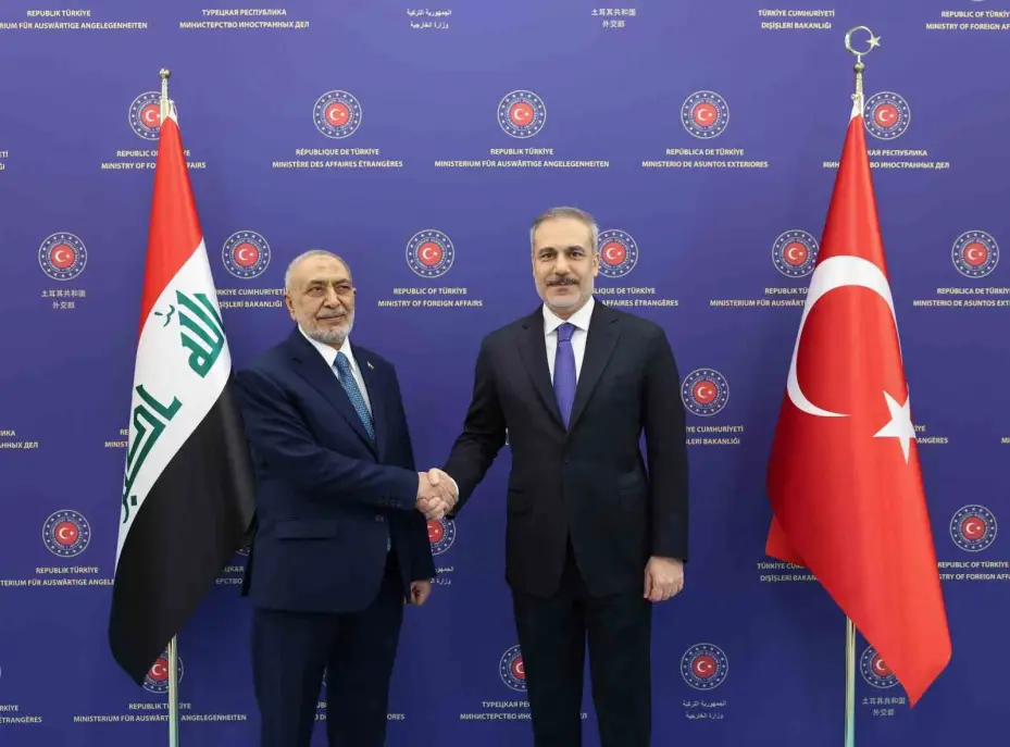 Bakan Fidan, Irak Temsilciler Meclisi Başkanı Meşhedani ile bir araya geldi