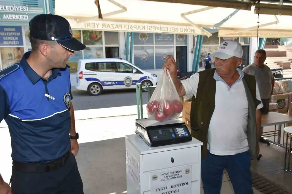 Pazar yerlerine "Tartı Kontrol Noktası" kuruldu