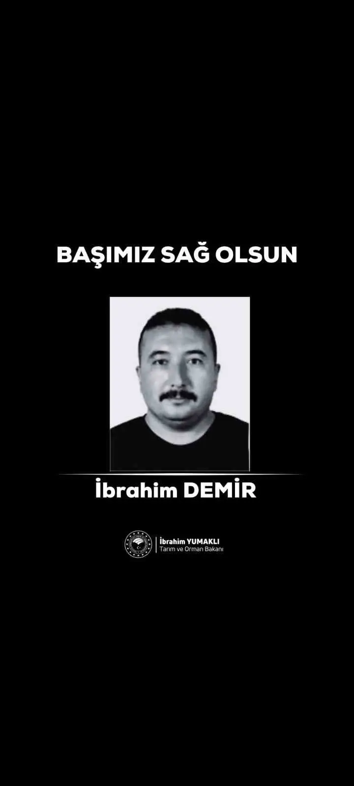 Bakan Yumaklı: "Orman işçimiz yeşil vatanı korumak için mücadele verirken şehit olmuştur"