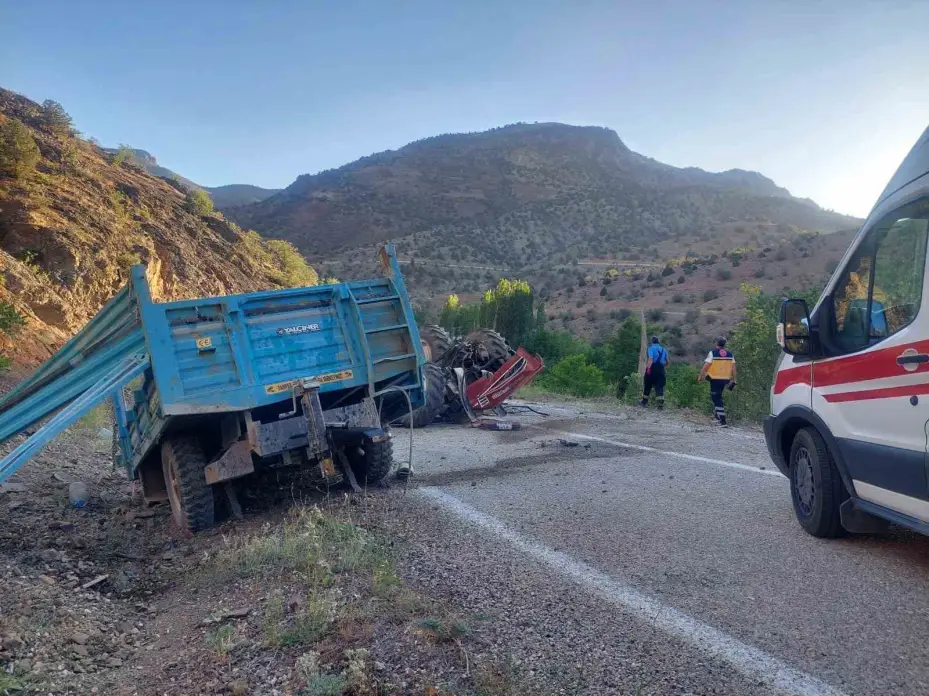 Karaman’da traktör devrildi: 1 ölü