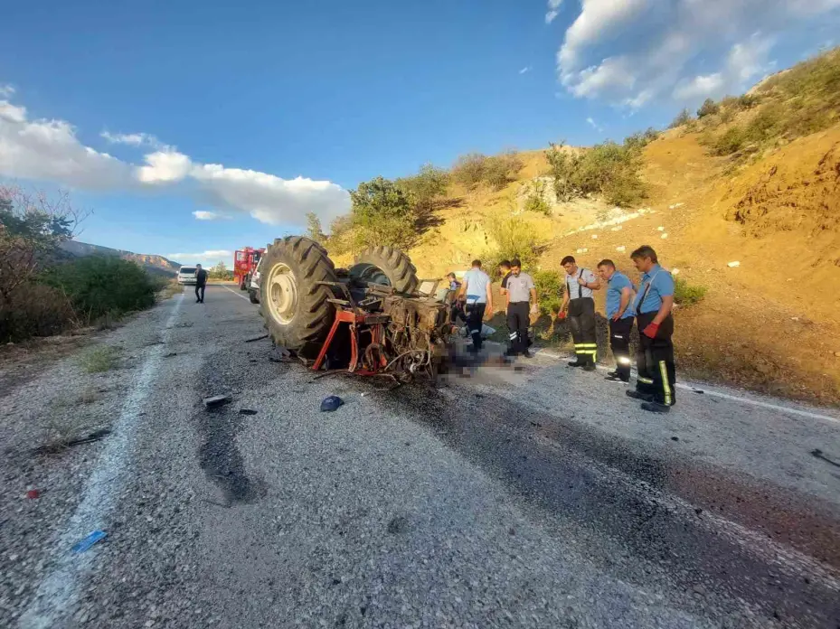 Karaman’da traktör devrildi: 1 ölü