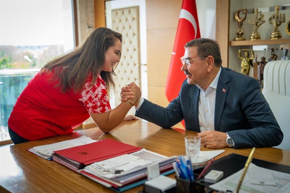 Gölbaşı Belediye Başkanı Odabaşı, ilçeyi temsil eden genç sporcuları ağırladı