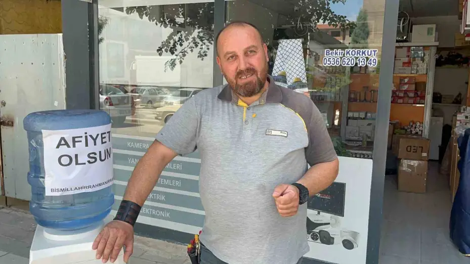 Yerköy’de esnaftan serinleten iyilik