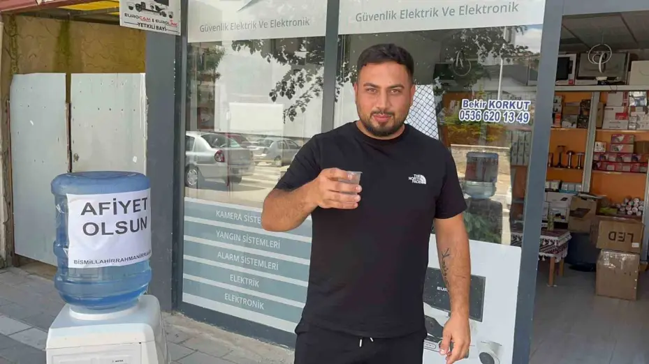 Yerköy’de esnaftan serinleten iyilik