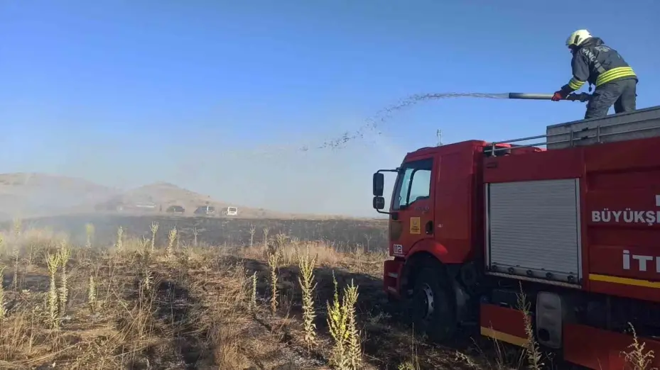 Seydişehir’de ekili arazide yangın