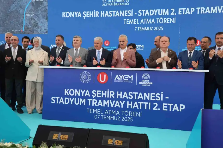 Bakan Uraloğlu: "Konya’nın kent içi raylı sistem ağını; 27.7 kilometreden 134 km’ye yükseltmiş olacağız"